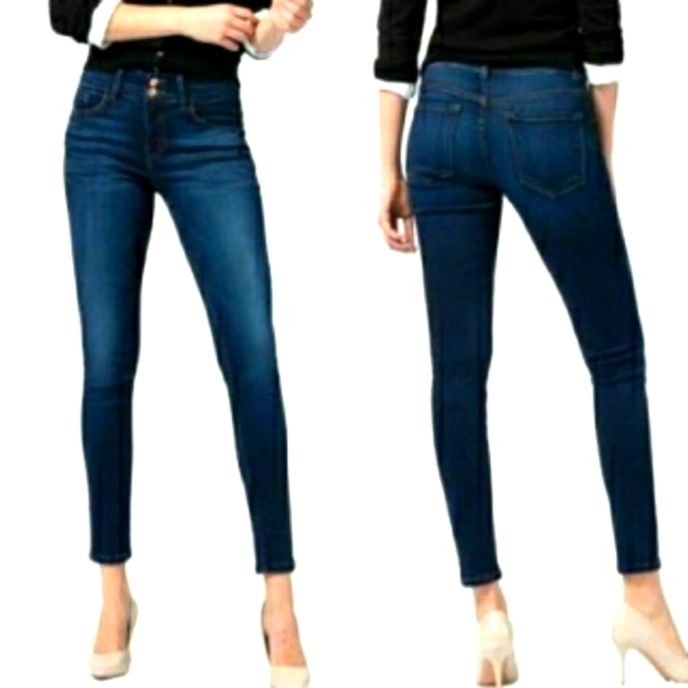 Flying Monkey Mid Rise Skinny Jeans In Great Condition Size 25 Double Button Fly